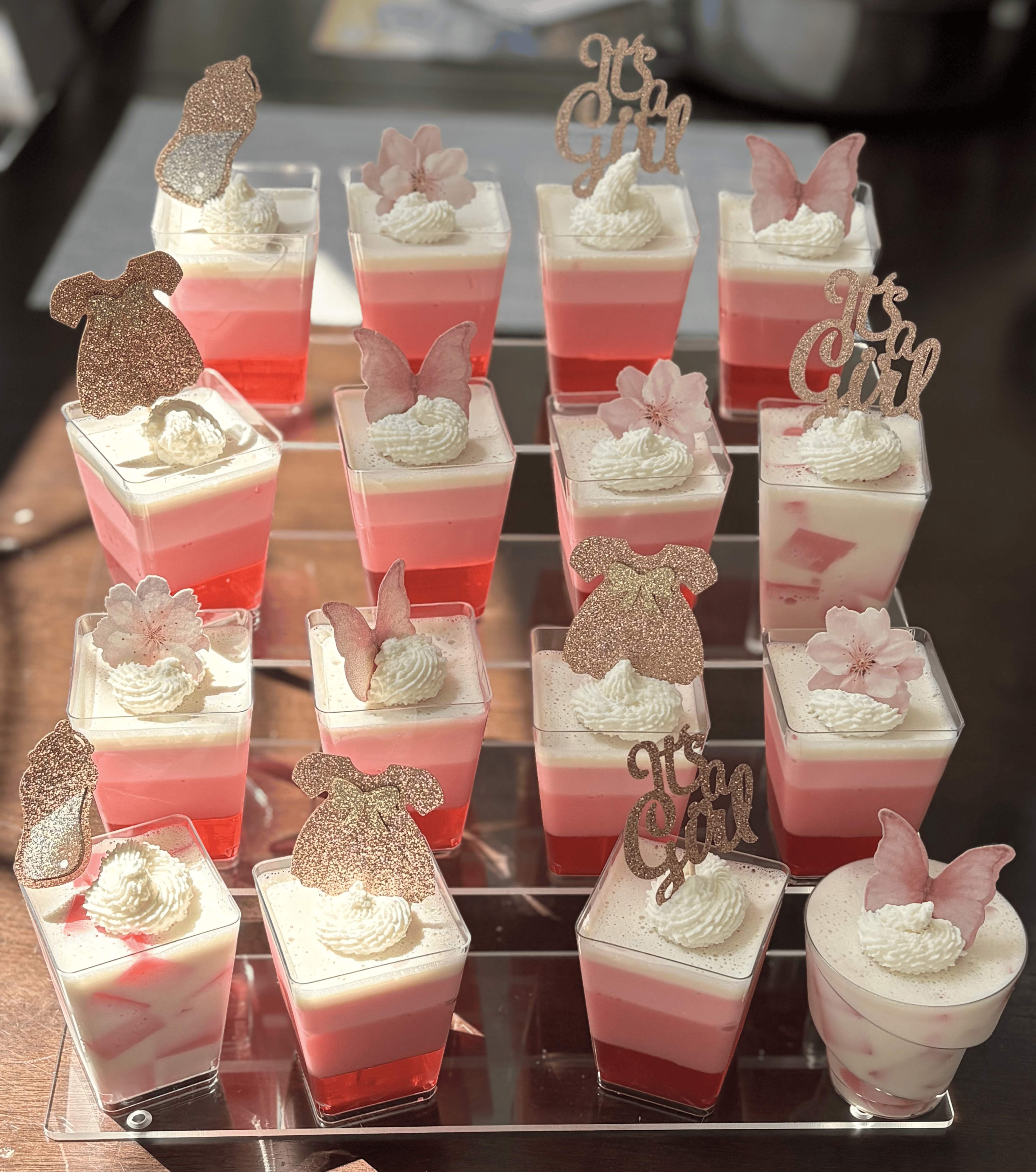 Gelatina de Fresa con Crema